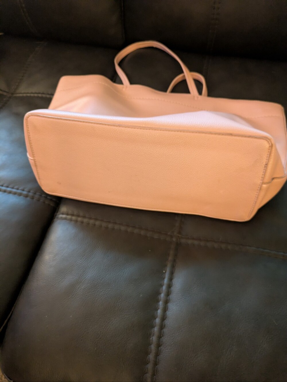 Tory Burch Pink Pebbled Leather Tote - Picture 8 of 9